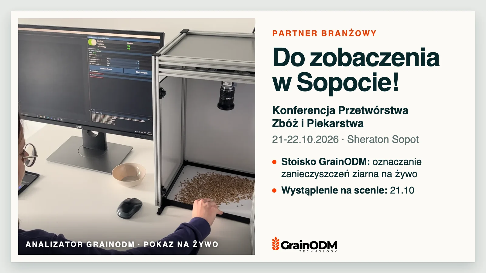 GrainODM na Konferencji Przetwórstwa Zbóż i Piekarstwa 2026 w Sopocie